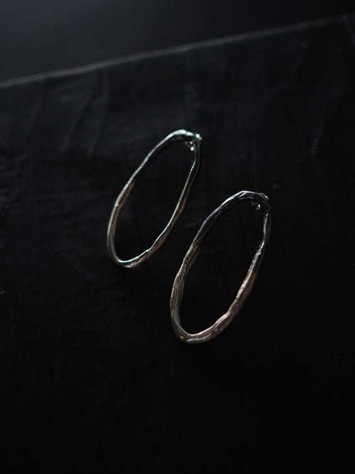 Oval earrings / small, large