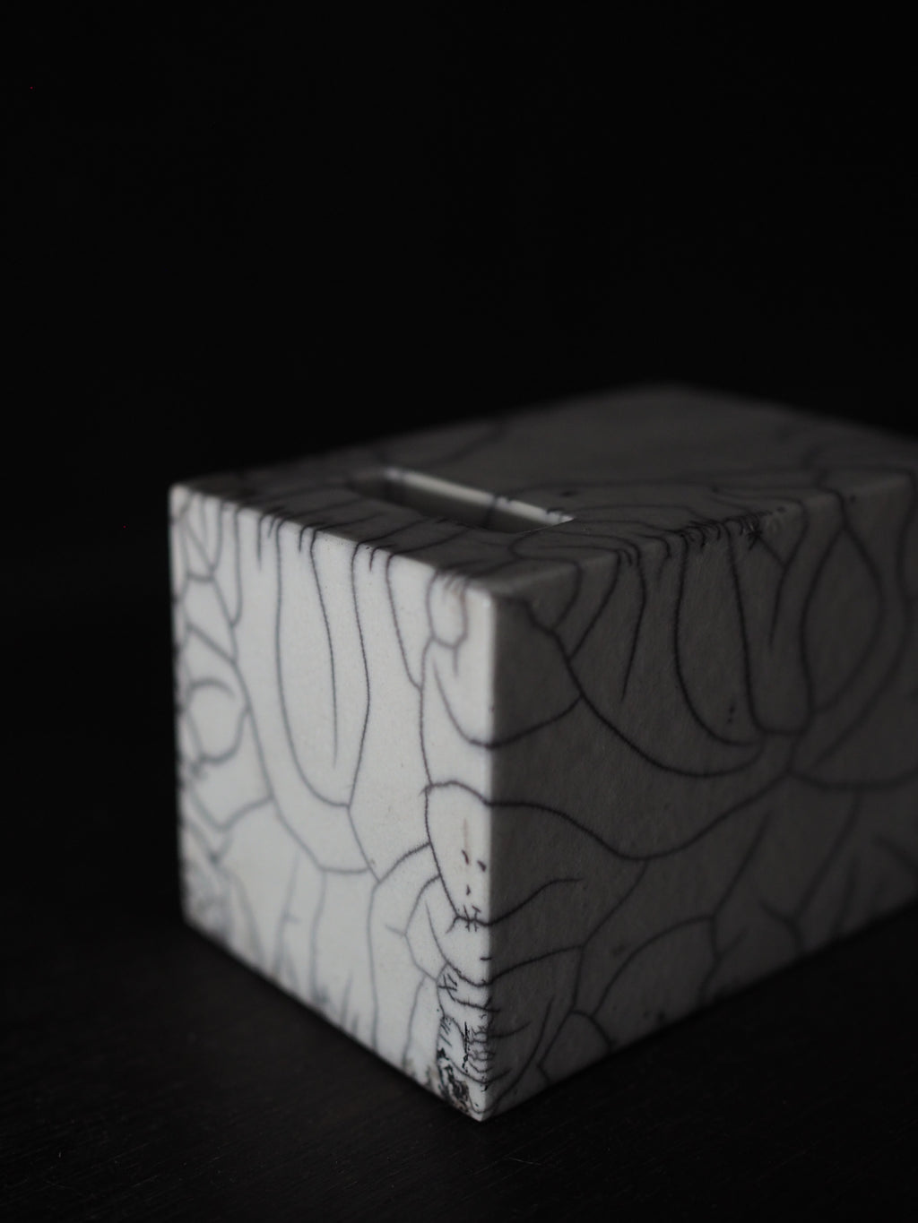 Raku Rectangle Ikebana Box