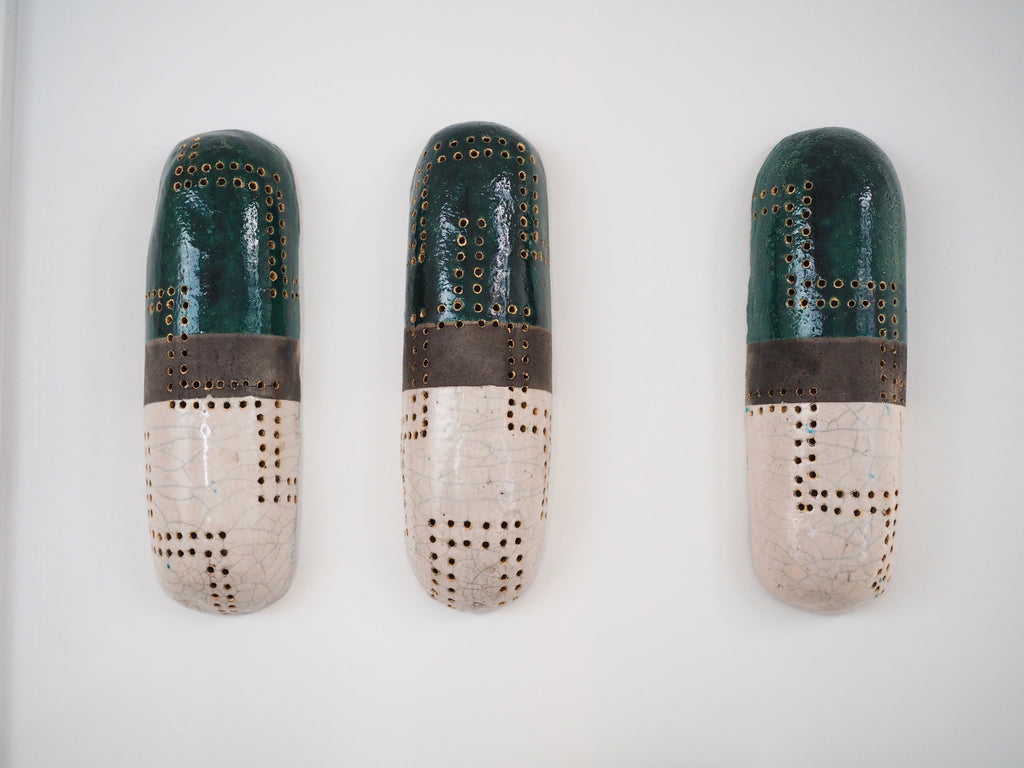 Pill - Wall Art Ceramic Piece - Singular