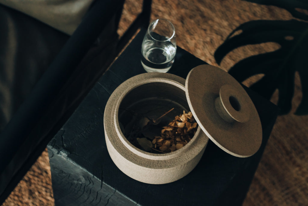 Canister - Sand, ( Bowl with Lid )