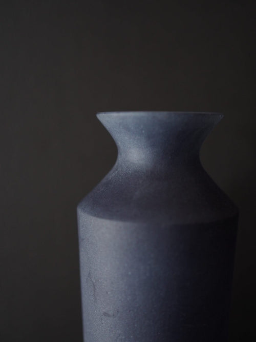 Black Glass Vase, Tall or Medium