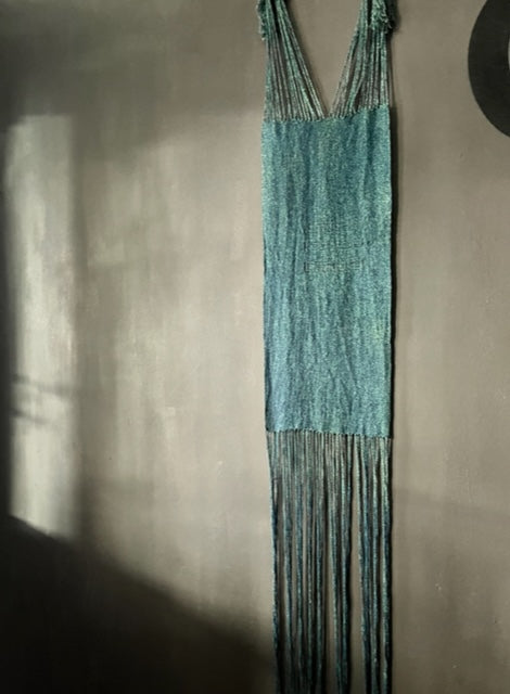 Hand-dyed linen Indigo Tapestry