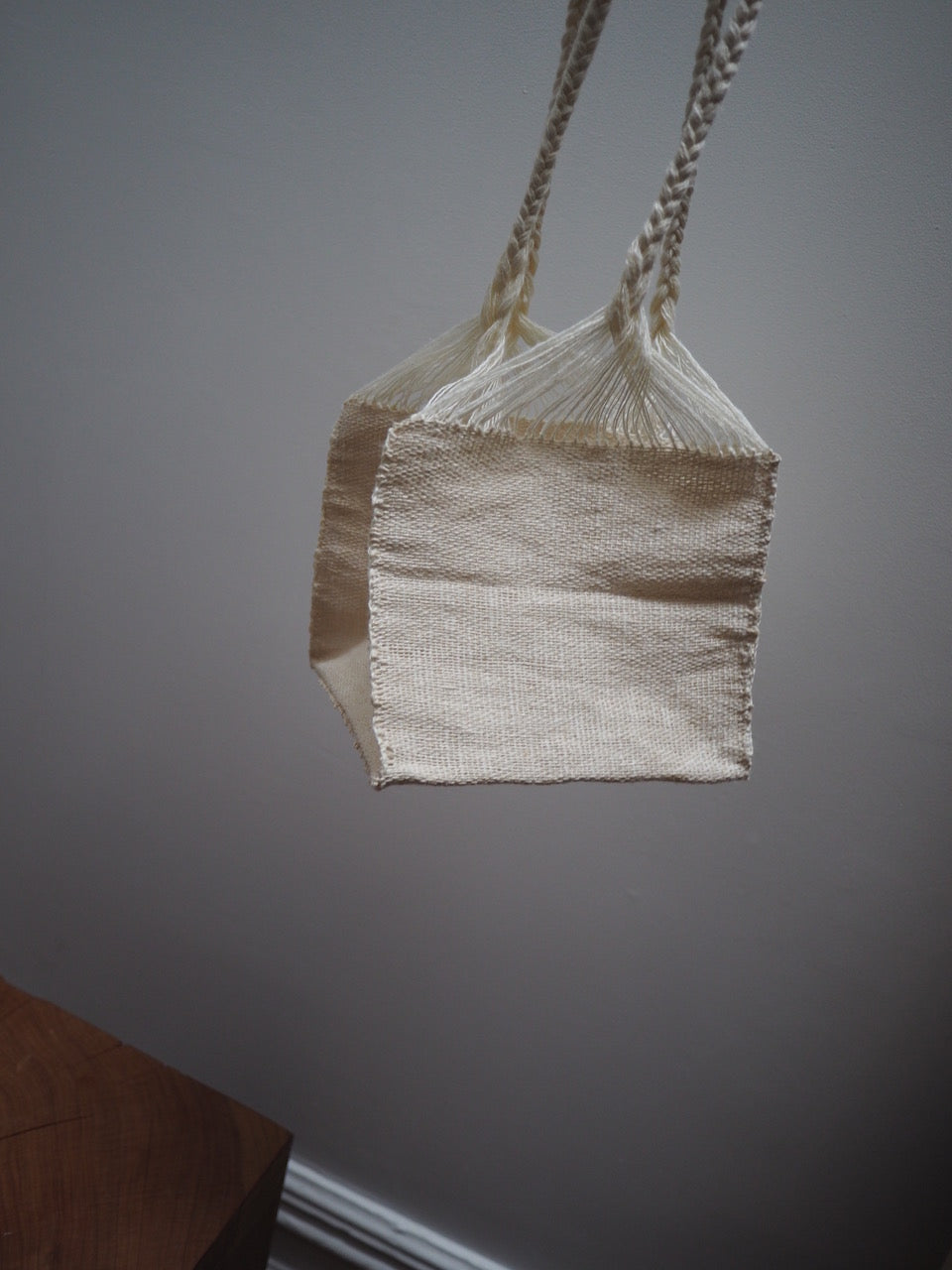 Linen Square Bag - Oatmeal