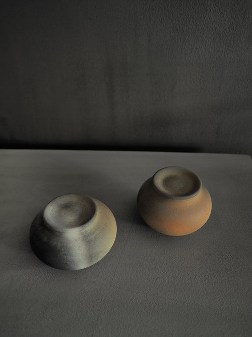 Ceramic Jars - M  Grey or Brown