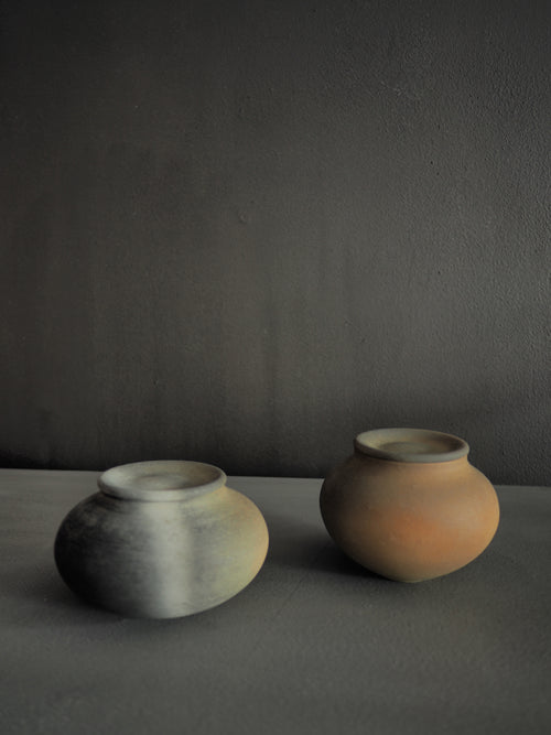 Ceramic Jars - M  Grey or Brown